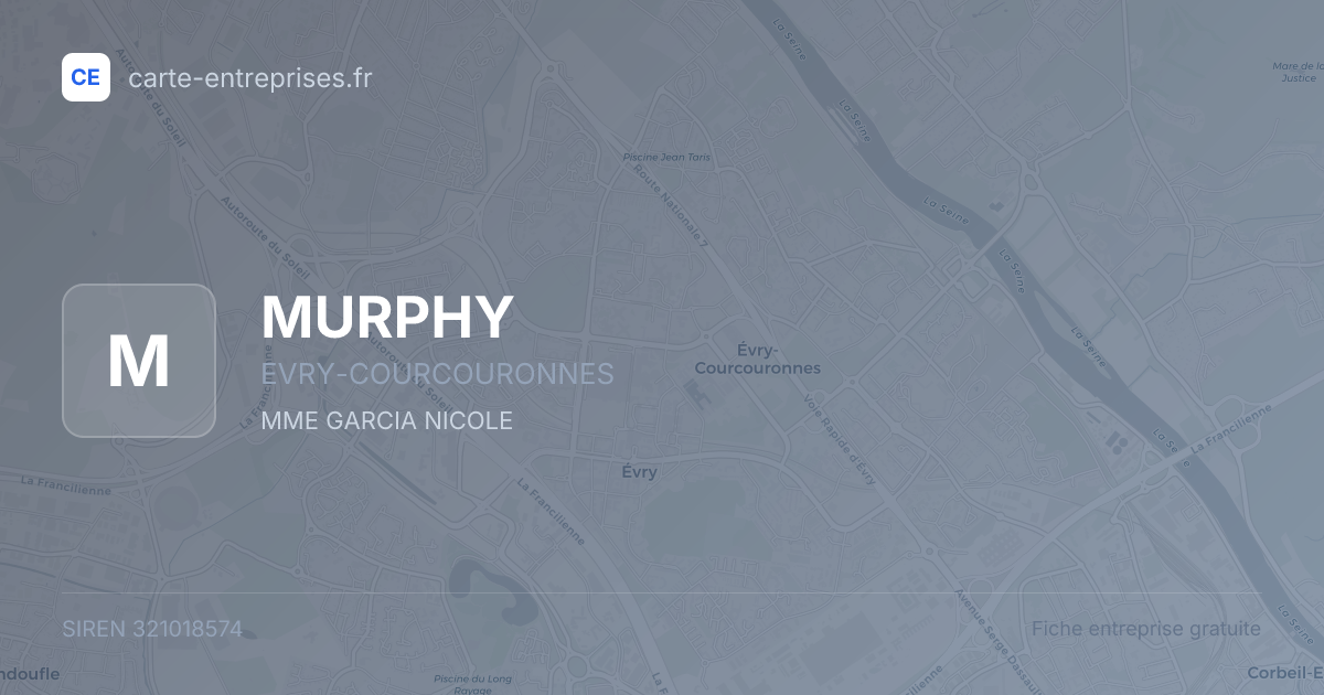 MURPHY — 321018574 — fiche entreprise