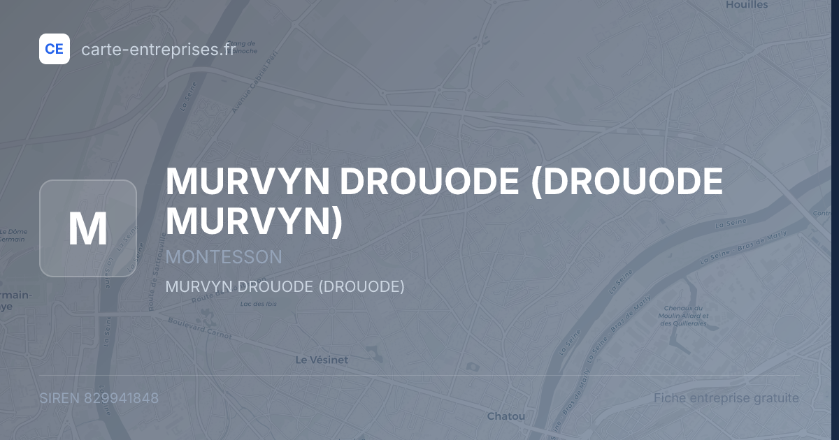MURVYN DROUODE (DROUODE MURVYN) — 829941848 — fiche entreprise