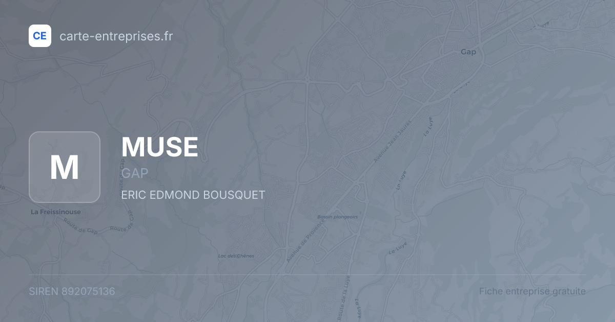MUSE — 892075136 — fiche entreprise
