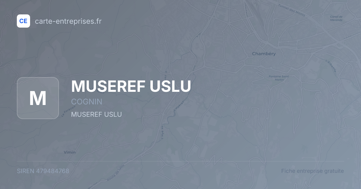 MUSEREF USLU — 479484768 — fiche entreprise