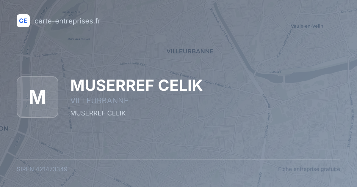 MUSERREF CELIK — 421473349 — fiche entreprise