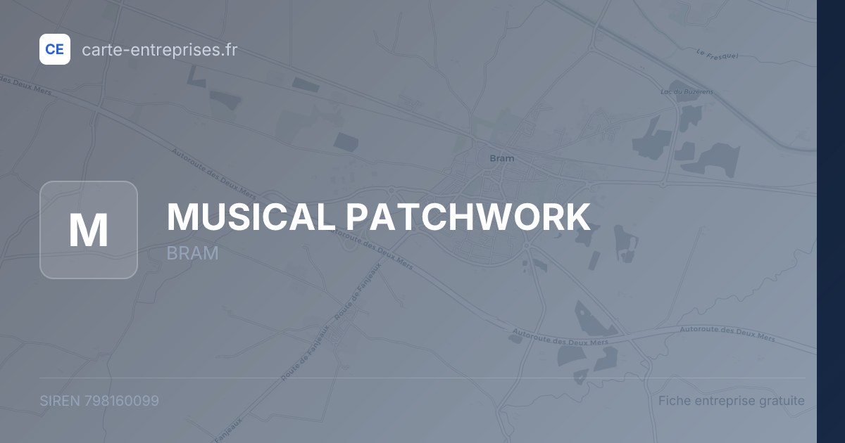 MUSICAL PATCHWORK — 798160099 — fiche entreprise