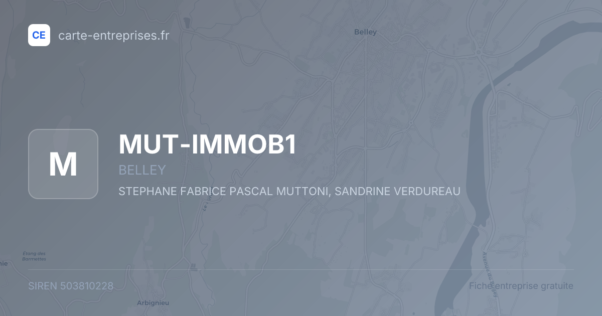 MUT-IMMOB1 — 503810228 — fiche entreprise