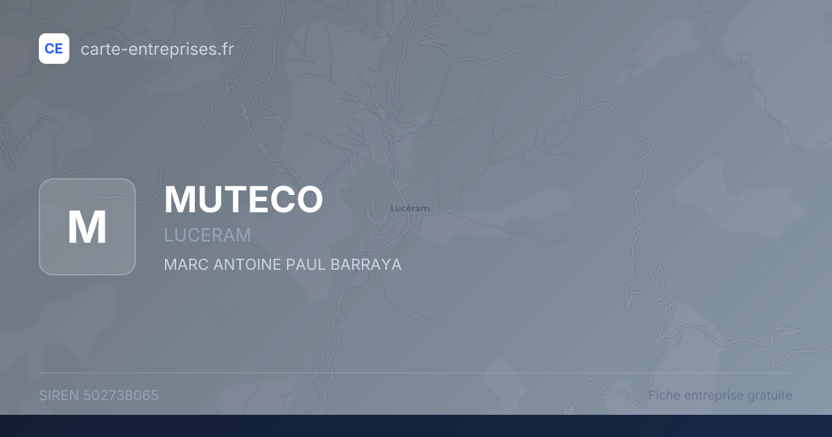 MUTECO — 502738065 — fiche entreprise