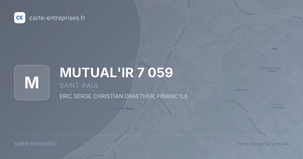 MUTUAL'IR 7 059 — 999106552 — fiche entreprise