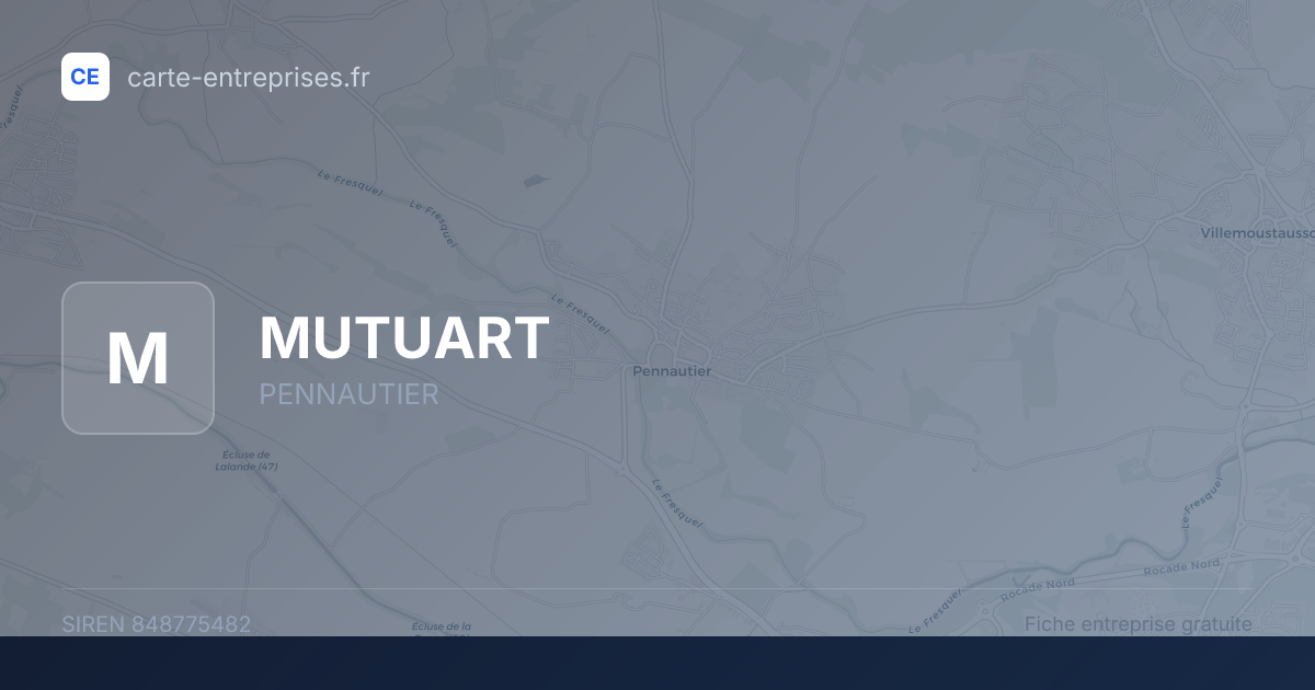 MUTUART — 848775482 — fiche entreprise