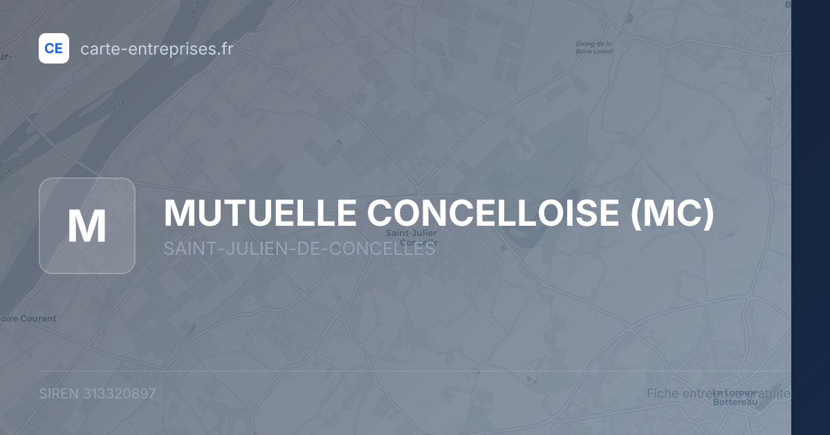 MUTUELLE CONCELLOISE (MC) — 313320897 — fiche entreprise