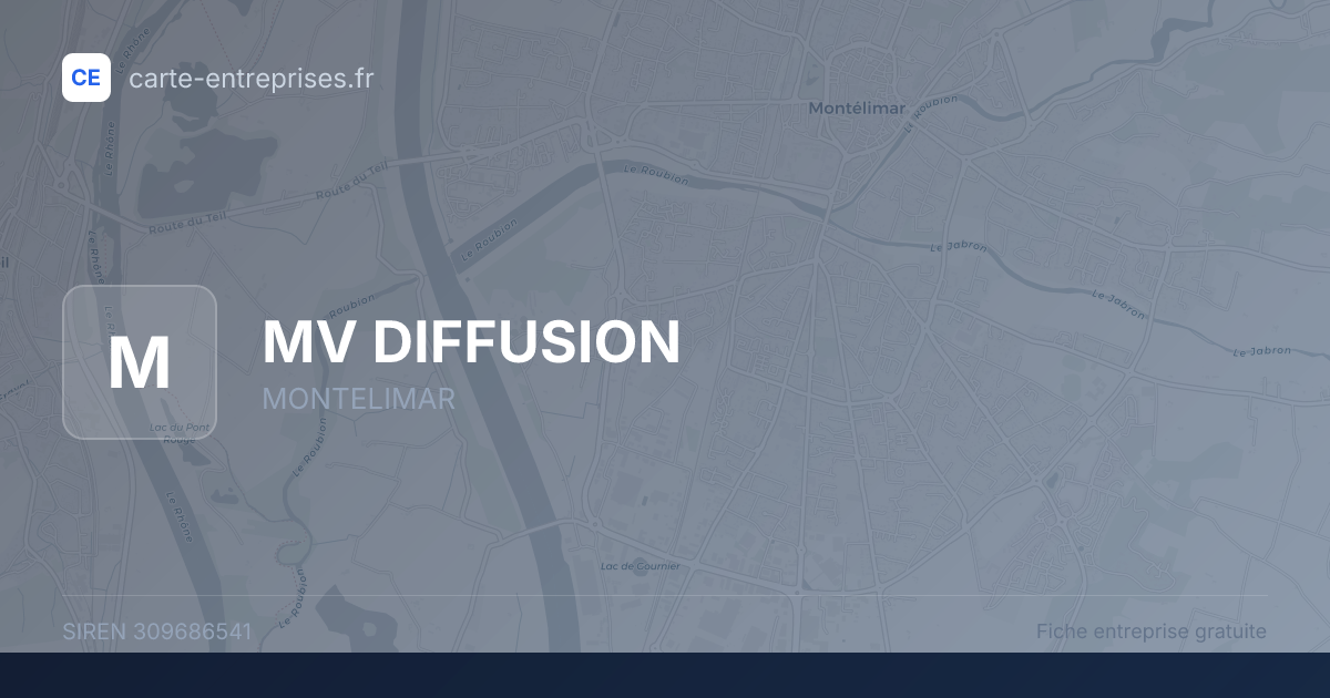 MV DIFFUSION — 309686541 — fiche entreprise