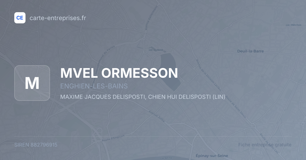 MVEL ORMESSON — 882796915 — fiche entreprise