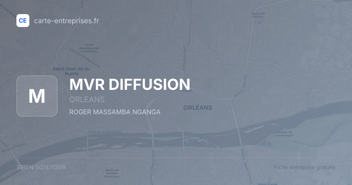 MVR DIFFUSION — 507471209 — fiche entreprise