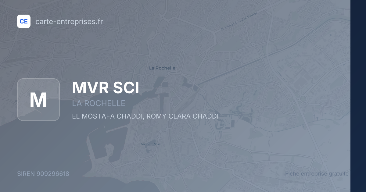 MVR SCI — 909296618 — fiche entreprise