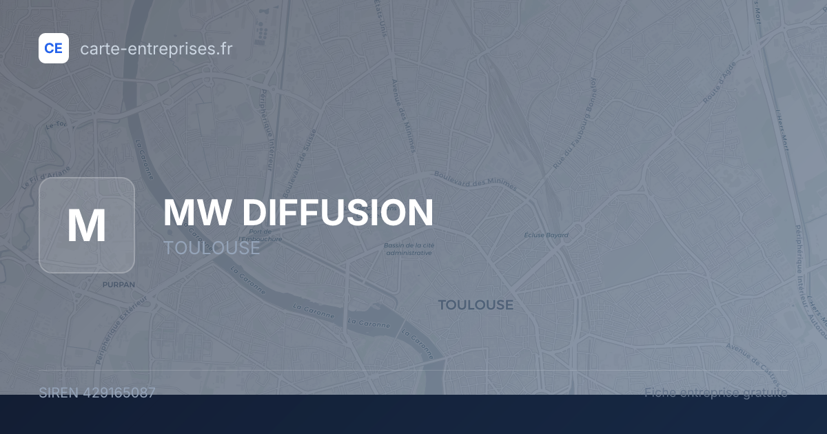 MW DIFFUSION — 429165087 — fiche entreprise