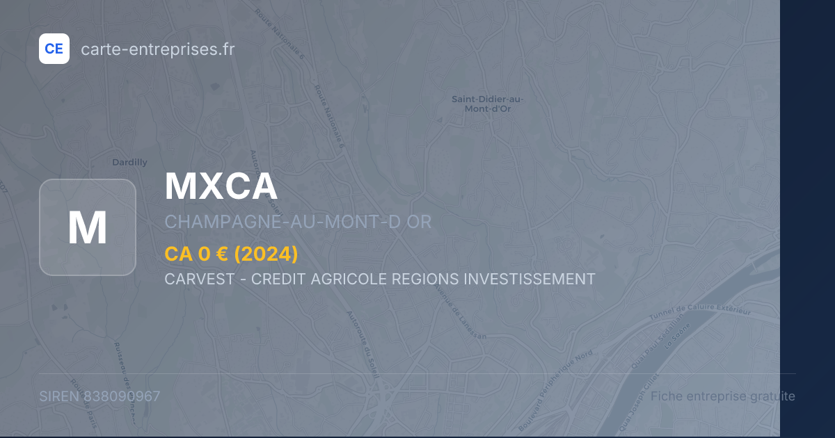 MXCA — 838090967 — fiche entreprise
