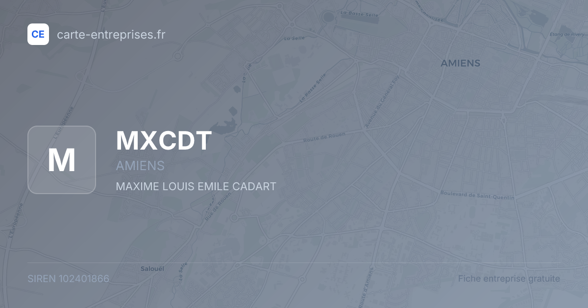 MXCDT — 102401866 — fiche entreprise