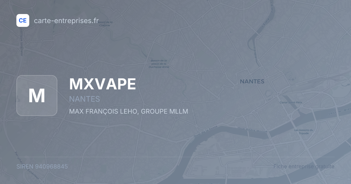 MXVAPE — 940968845 — fiche entreprise