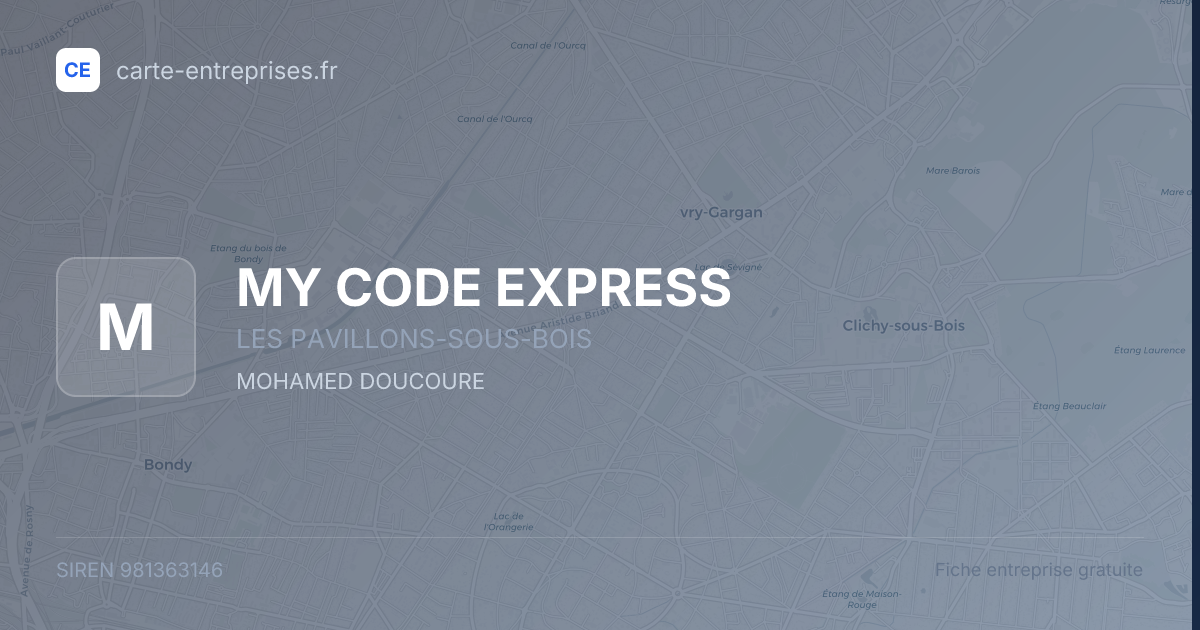 MY CODE EXPRESS — 981363146 — fiche entreprise
