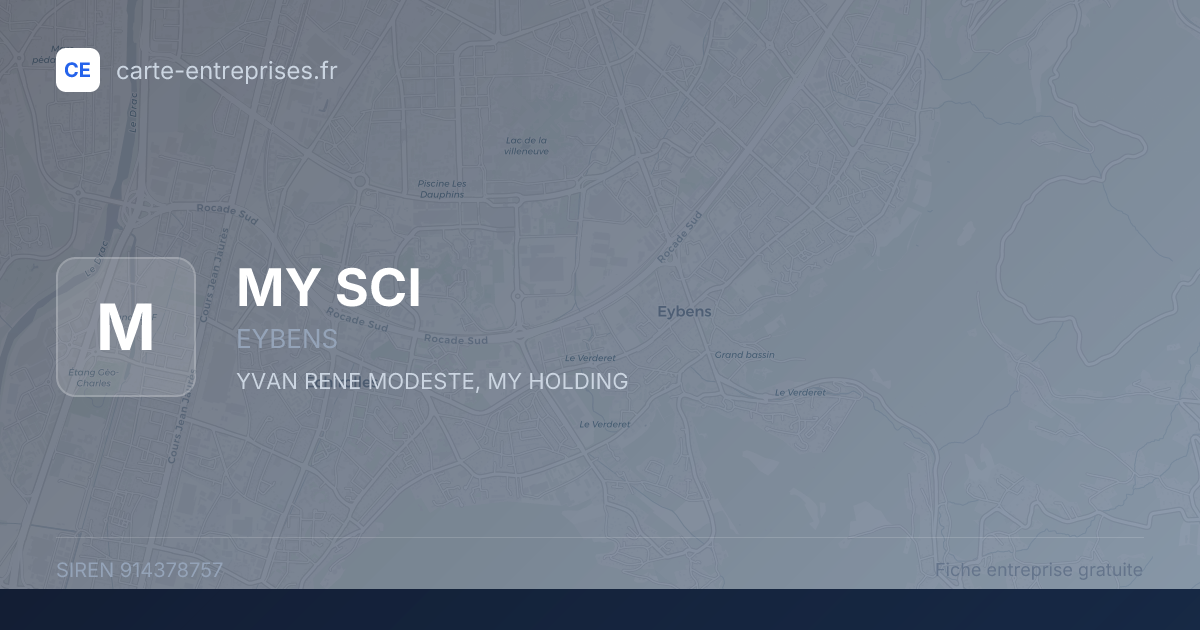 MY SCI — 914378757 — fiche entreprise