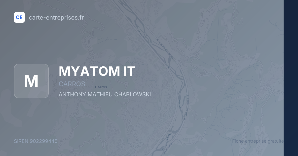 MYATOM IT — 902299445 — fiche entreprise