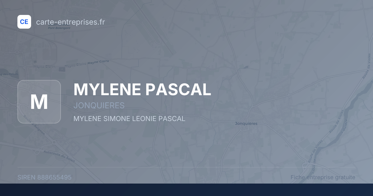 MYLENE PASCAL — 888655495 — fiche entreprise