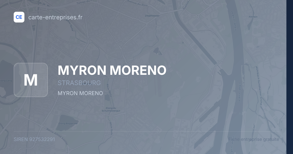 MYRON MORENO — 927532291 — fiche entreprise