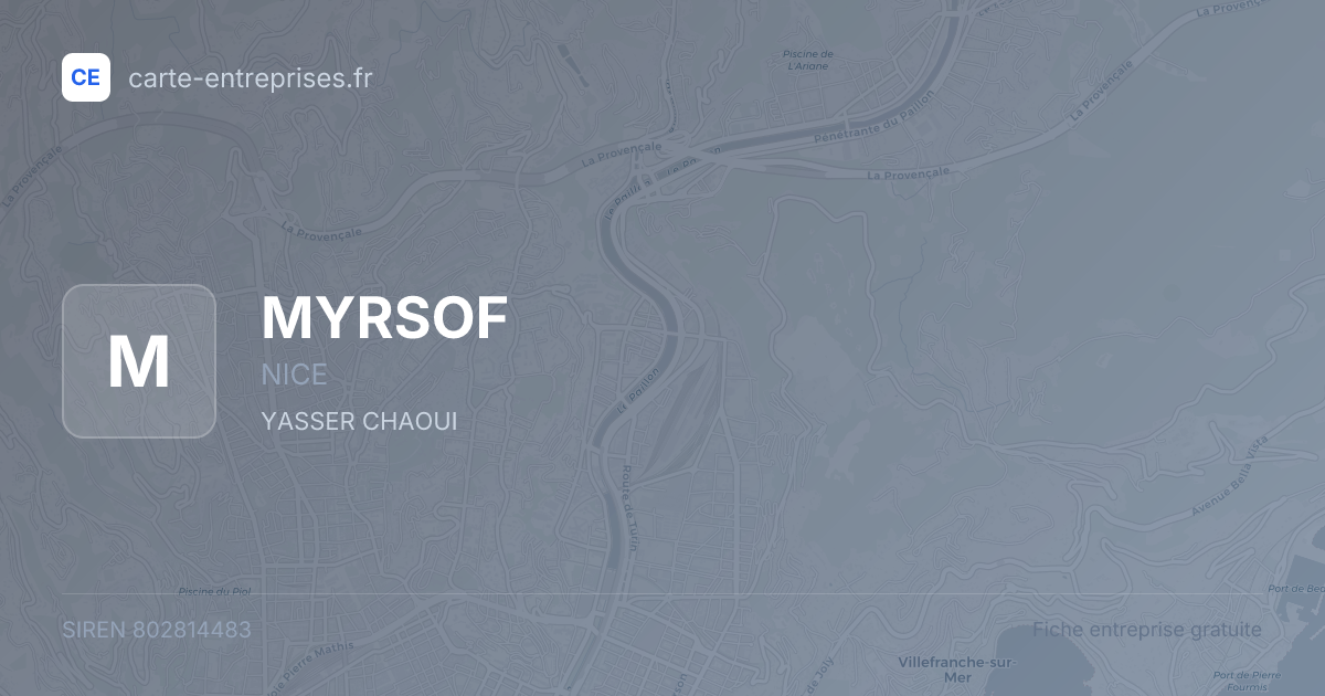 MYRSOF — 802814483 — fiche entreprise