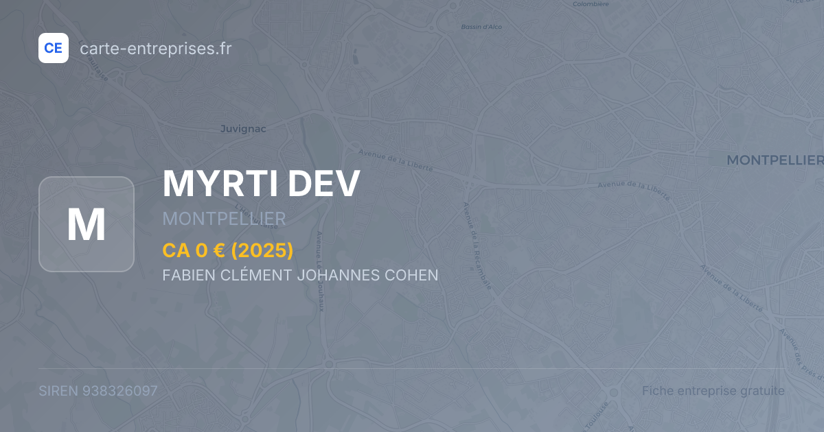 MYRTI DEV — 938326097 — fiche entreprise