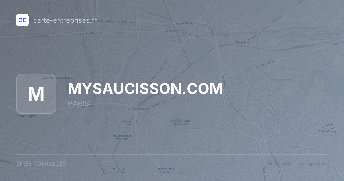 MYSAUCISSON.COM — 798482329 — fiche entreprise