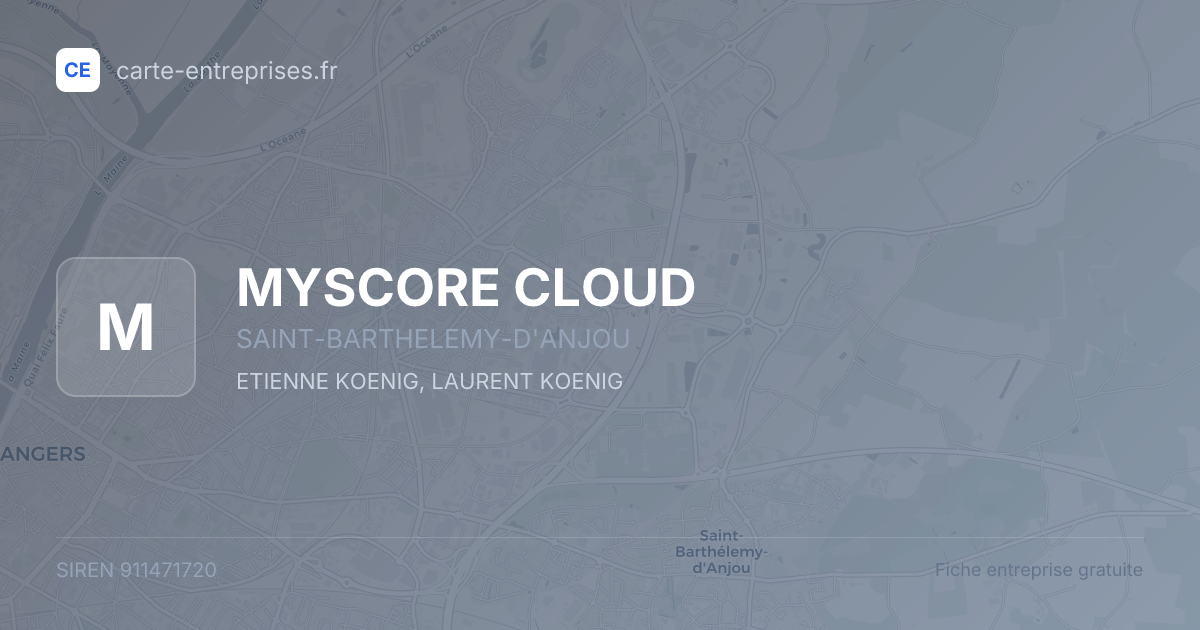 MYSCORE CLOUD — 911471720 — fiche entreprise