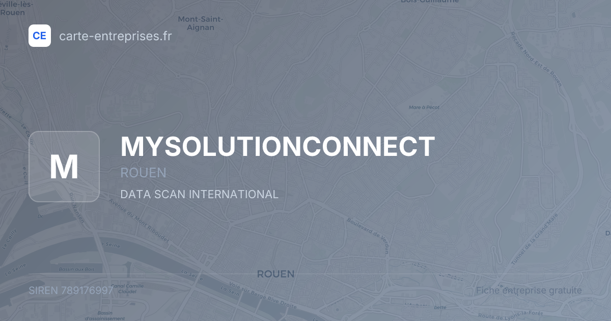 MYSOLUTIONCONNECT — 789176997 — fiche entreprise