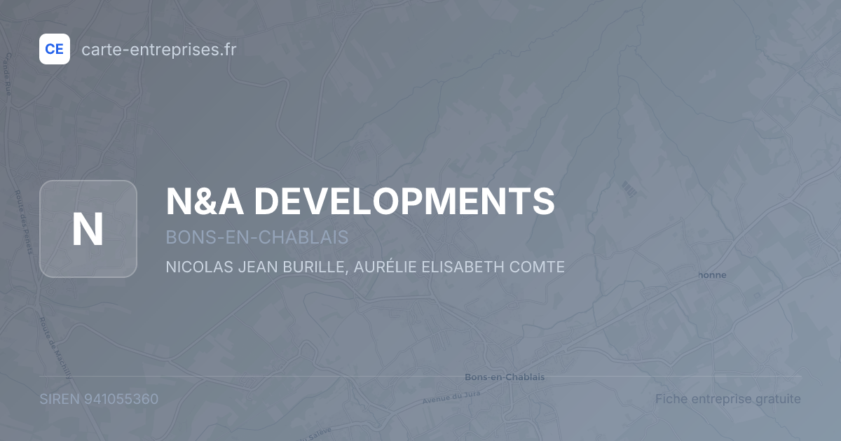 N&A DEVELOPMENTS — 941055360 — fiche entreprise