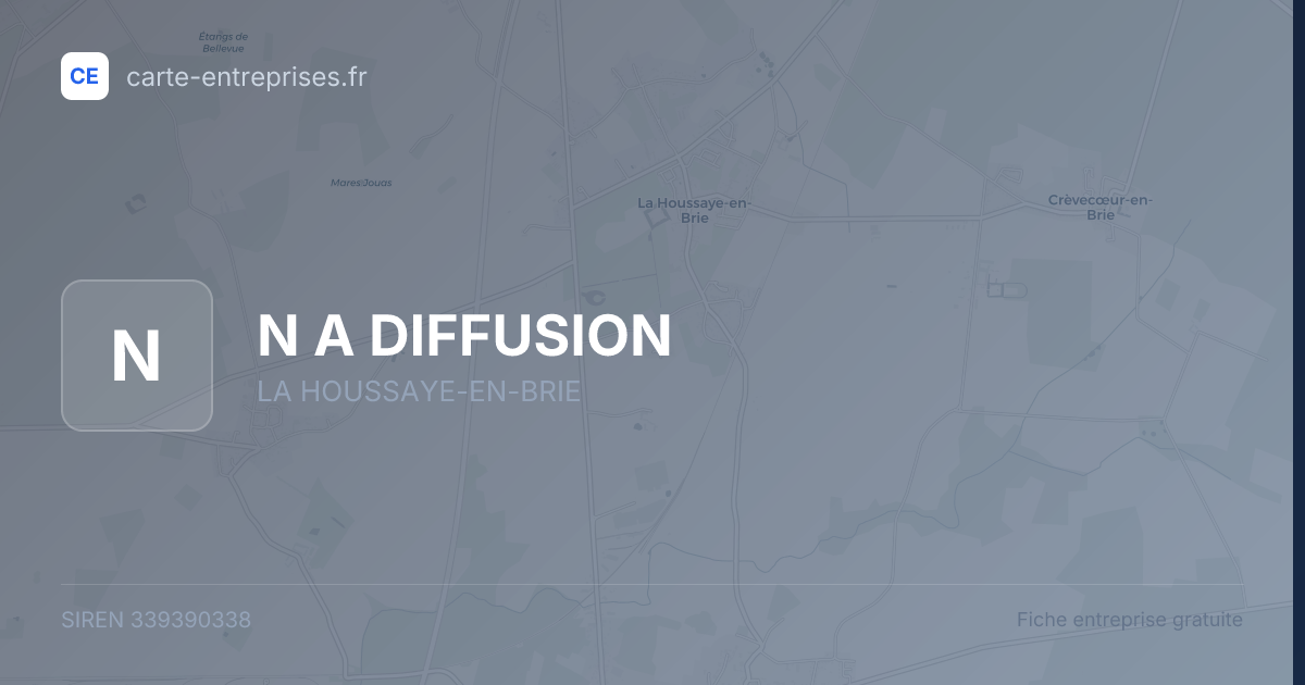 N A DIFFUSION — 339390338 — fiche entreprise