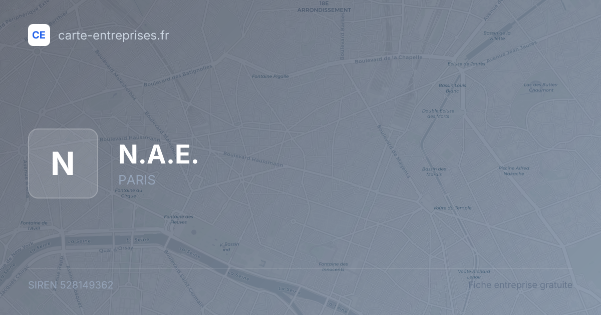 N.A.E. — 528149362 — fiche entreprise