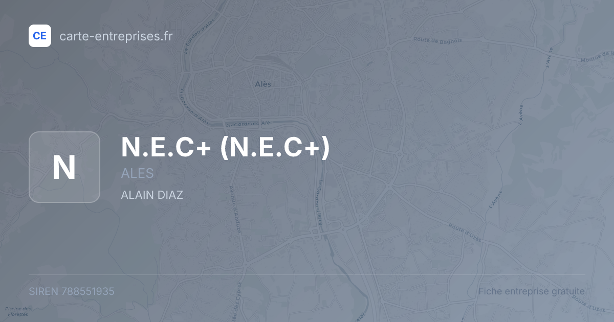 N.E.C+ — 788551935 — fiche entreprise
