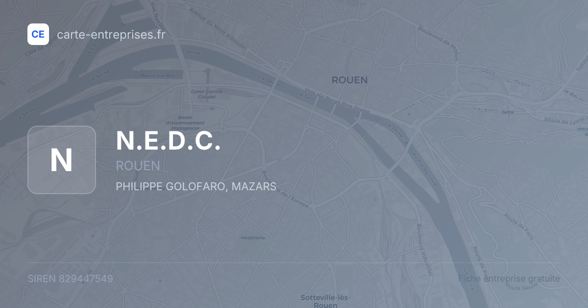 N.E.D.C. — 829447549 — fiche entreprise