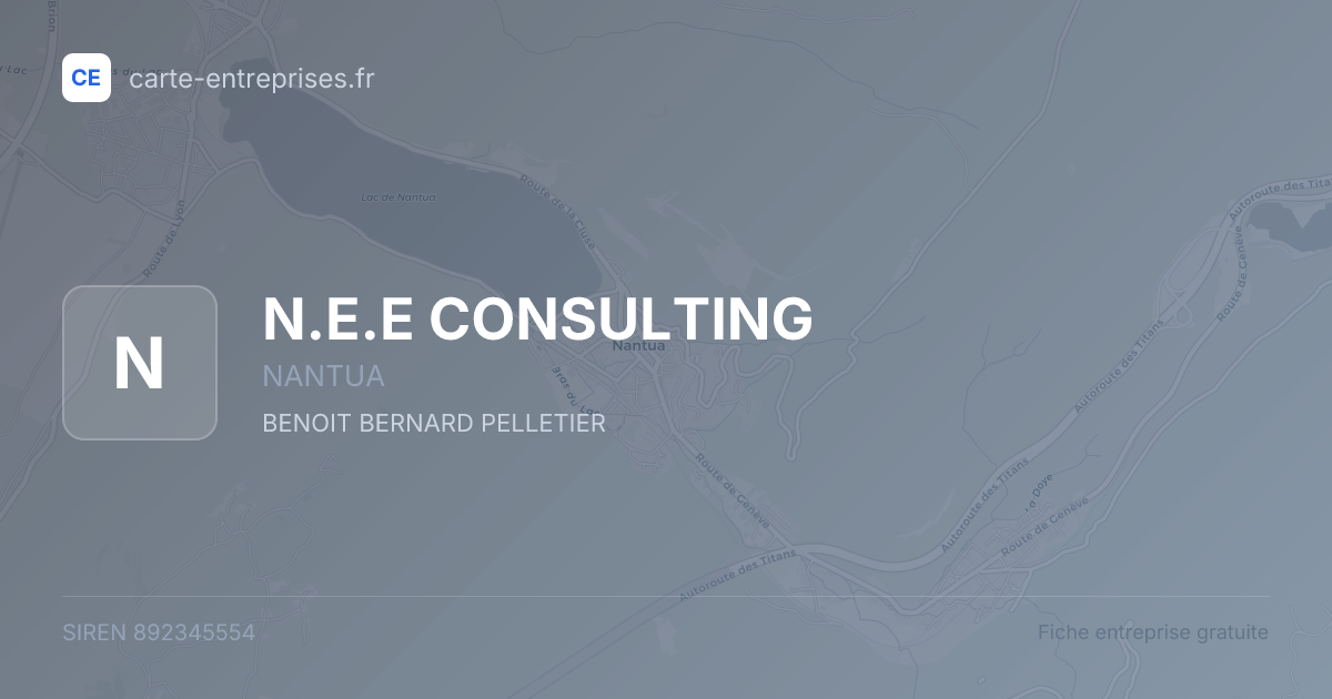 N.E.E CONSULTING — 892345554 — fiche entreprise