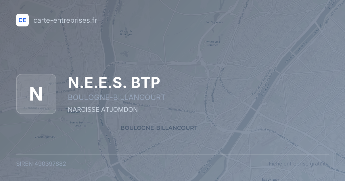 N.E.E.S. BTP — 490397882 — fiche entreprise