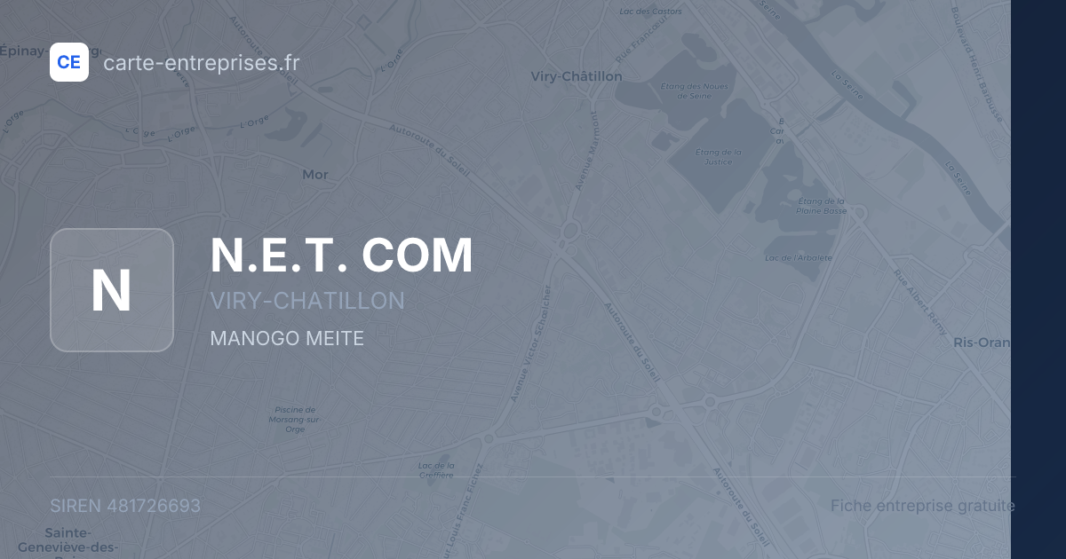 N.E.T. COM — 481726693 — fiche entreprise