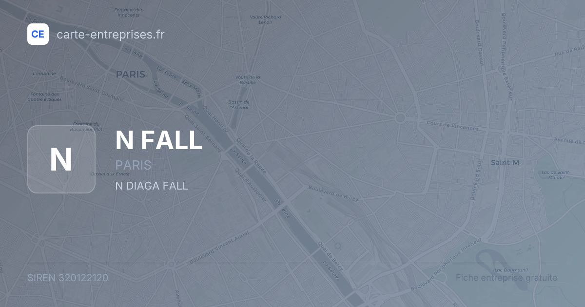N FALL — 320122120 — fiche entreprise