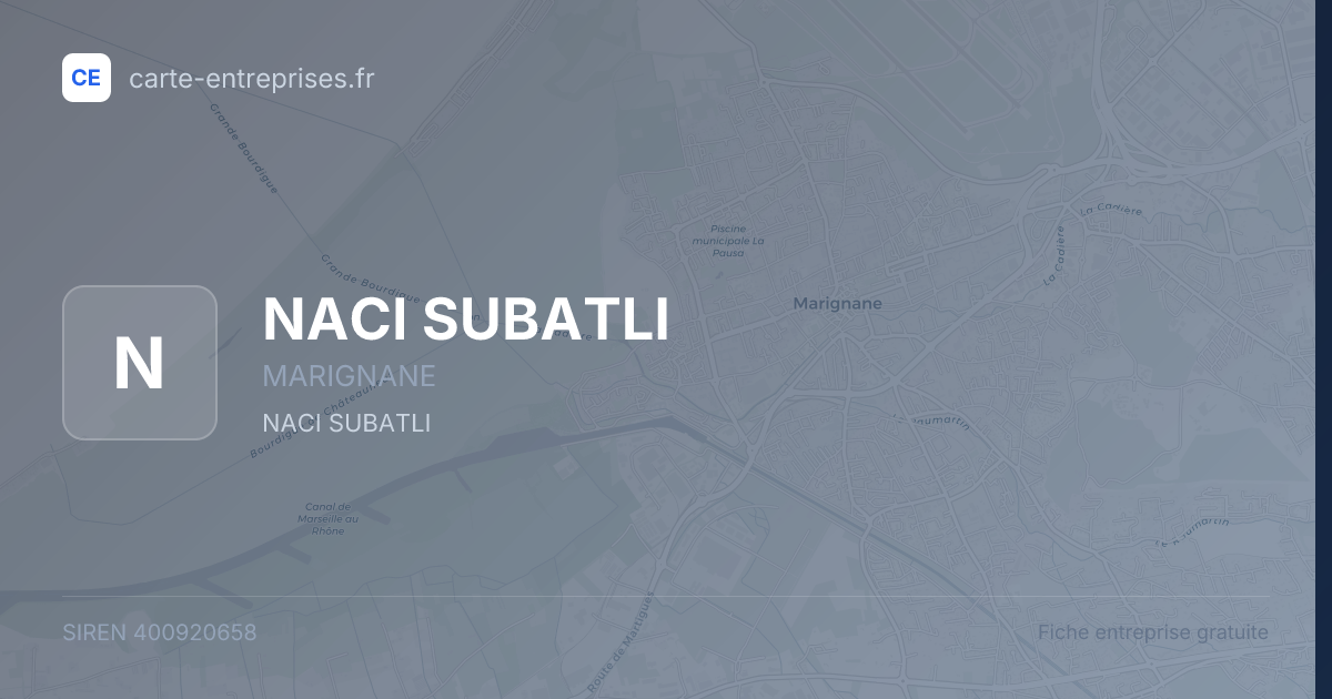 NACI SUBATLI — 400920658 — fiche entreprise