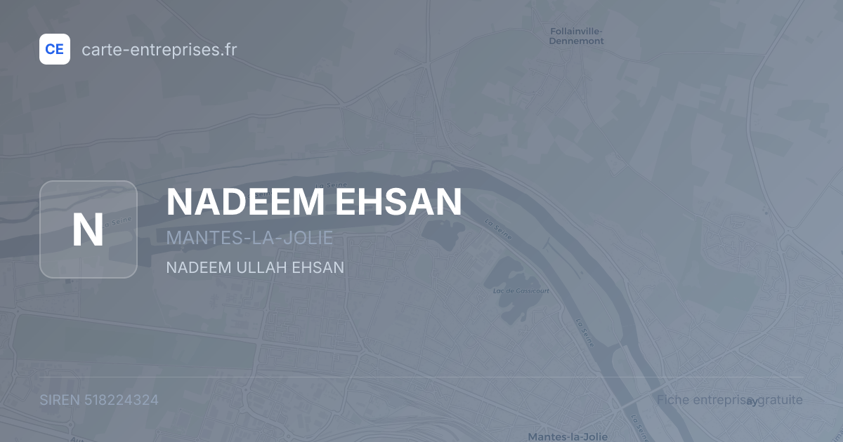 NADEEM EHSAN — 518224324 — fiche entreprise