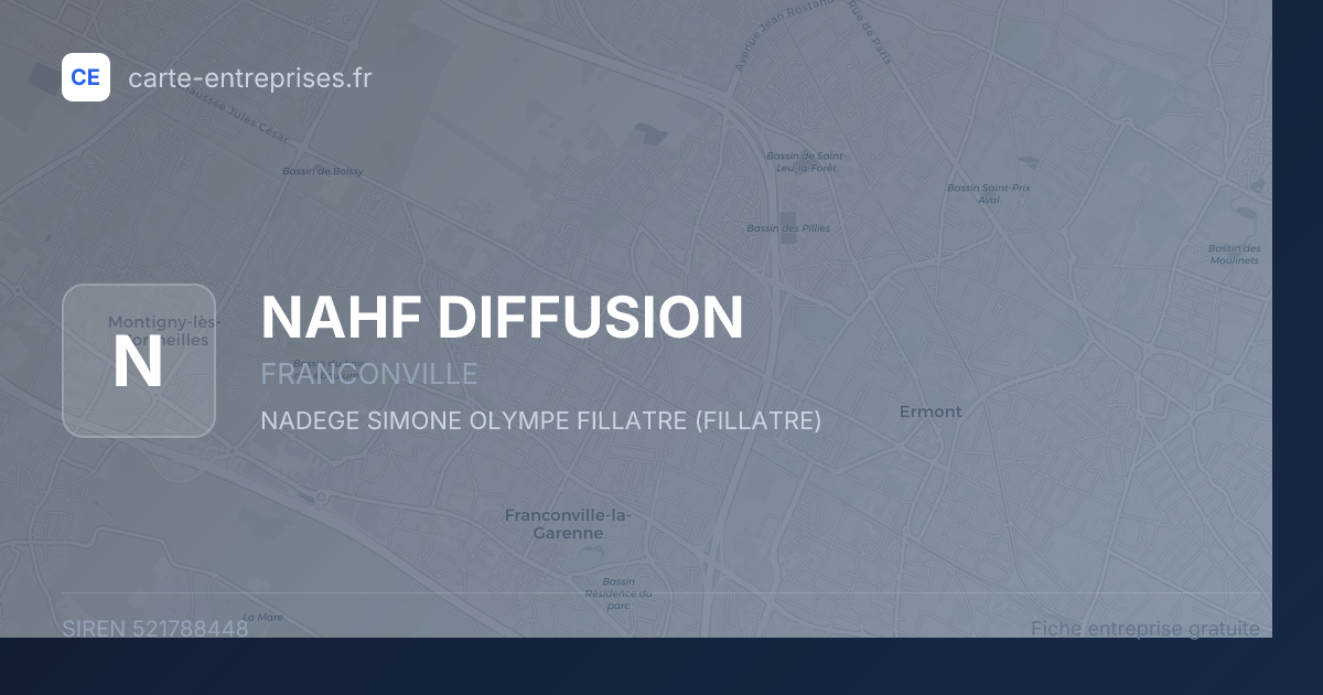 NAHF DIFFUSION — 521788448 — fiche entreprise