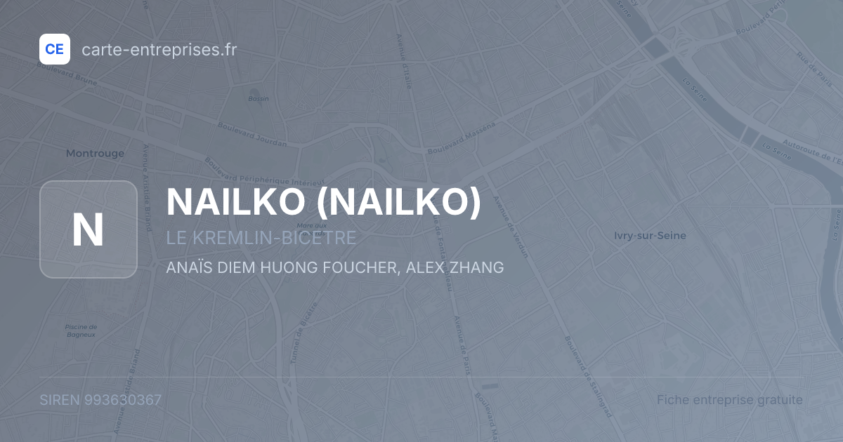 NAILKO — 993630367 — fiche entreprise