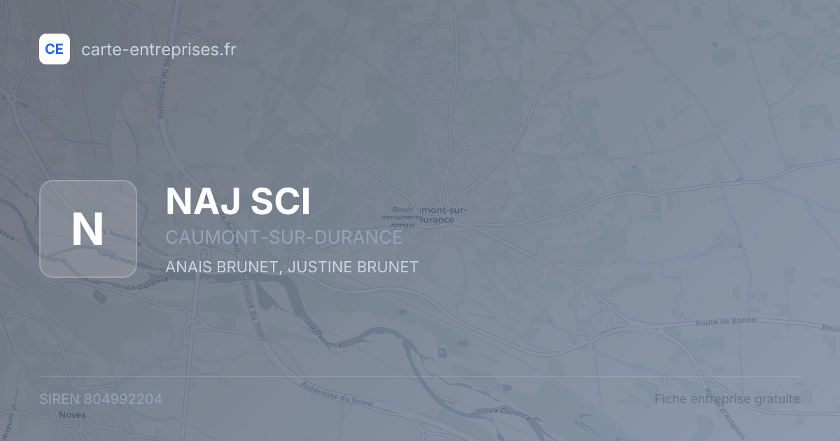 NAJ SCI — 804992204 — fiche entreprise
