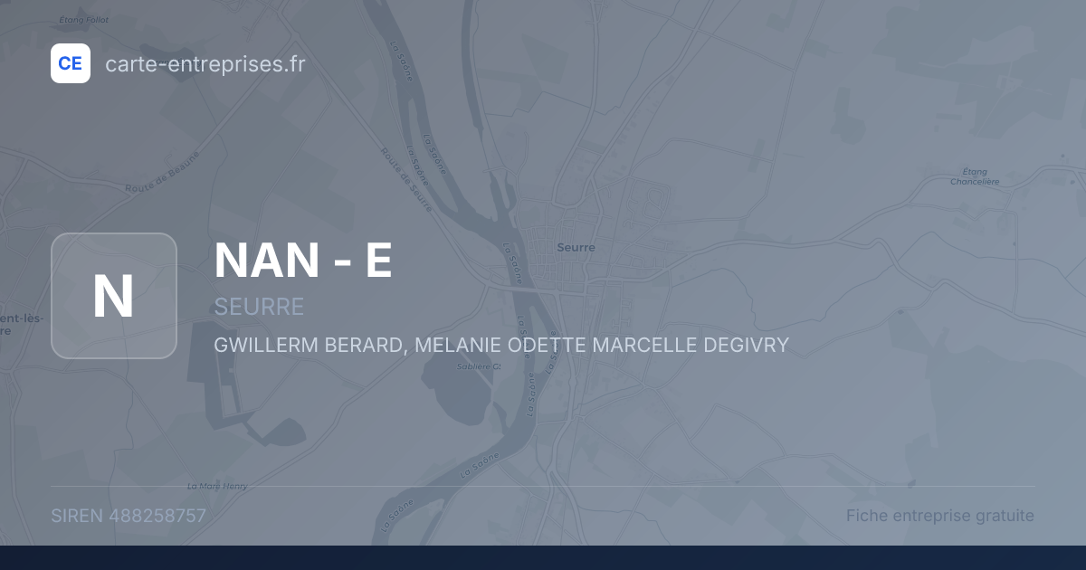 NAN - E — 488258757 — fiche entreprise