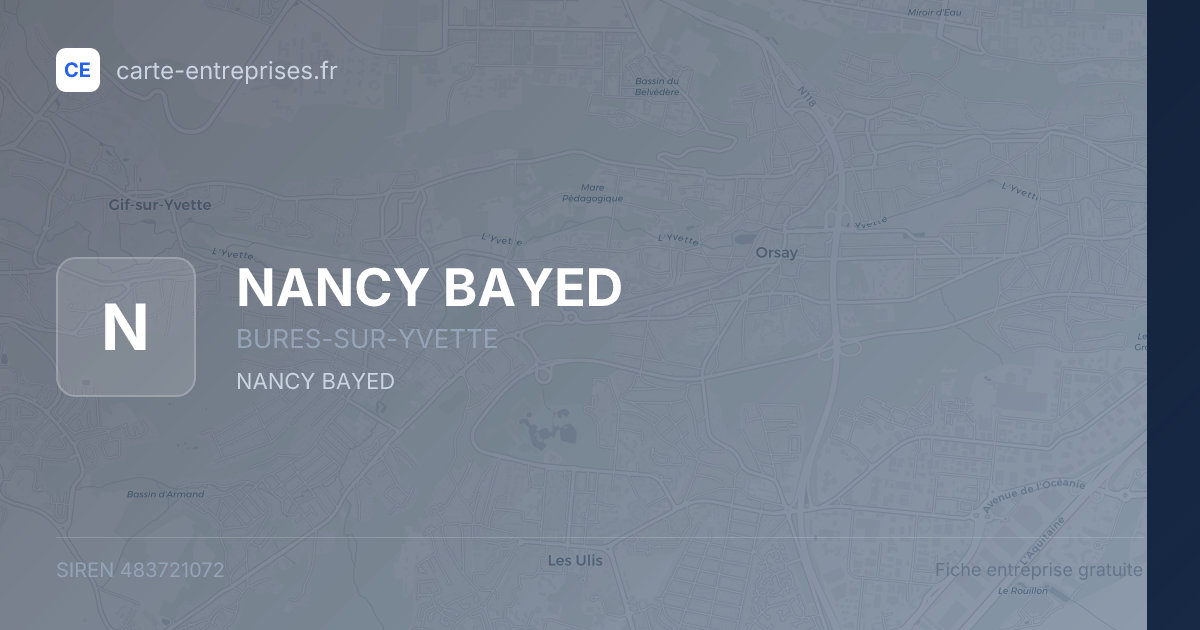 NANCY BAYED — 483721072 — fiche entreprise