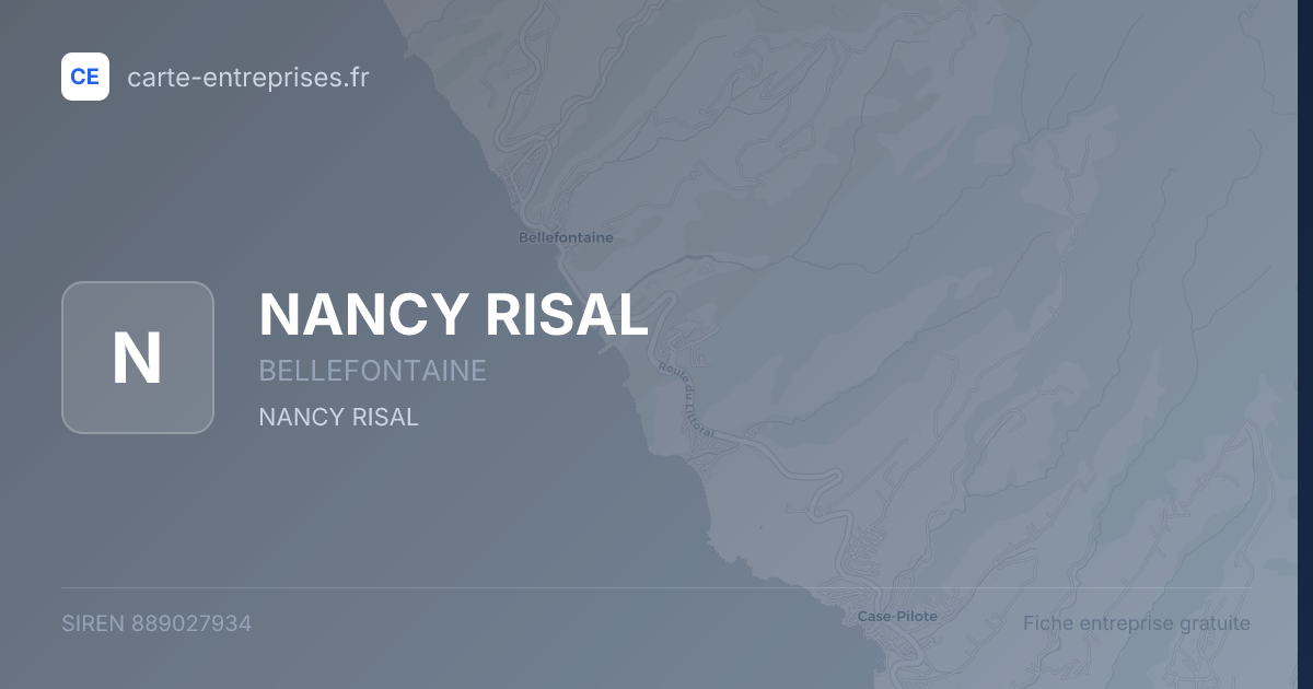 NANCY RISAL — 889027934 — fiche entreprise
