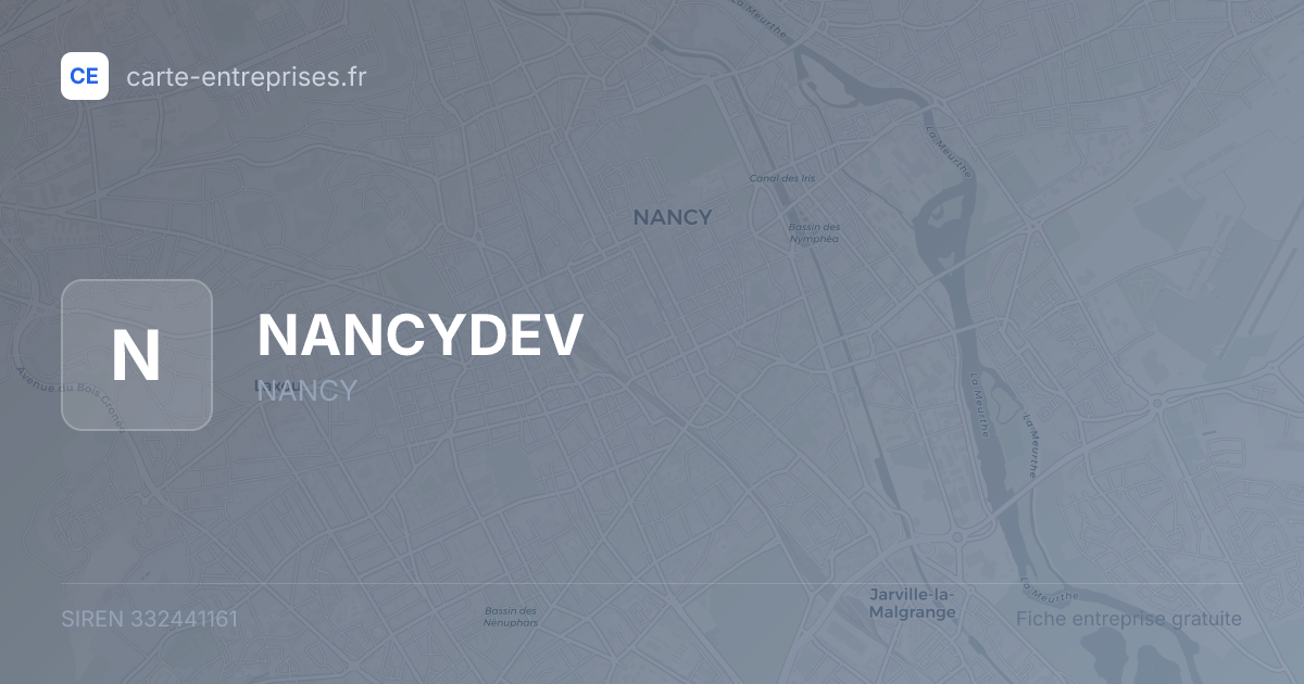 NANCYDEV — 332441161 — fiche entreprise
