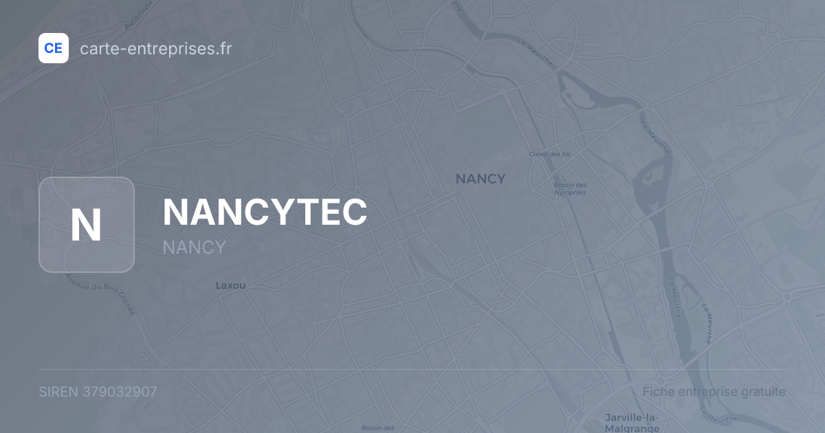 NANCYTEC — 379032907 — fiche entreprise
