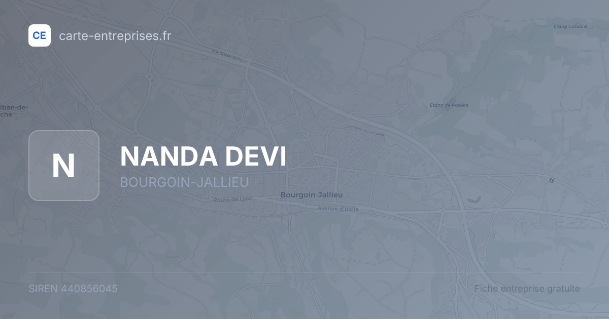 NANDA DEVI — 440856045 — fiche entreprise