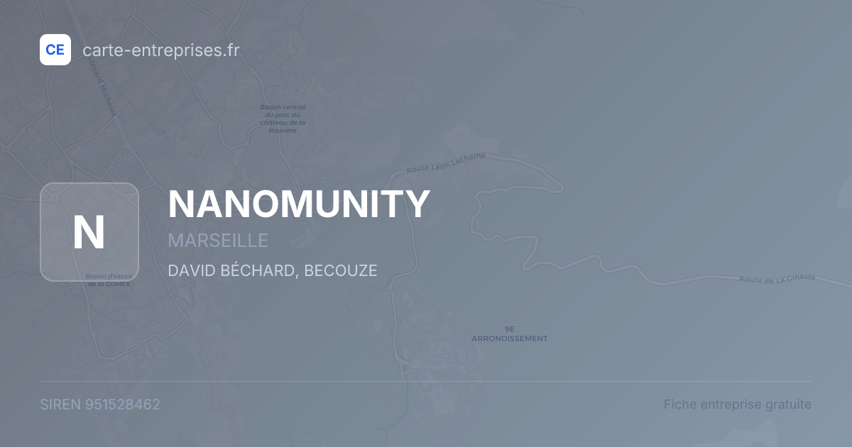 NANOMUNITY — 951528462 — fiche entreprise